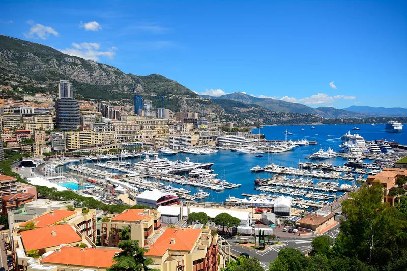 The harbour seen from the palace, Monaco-Ville