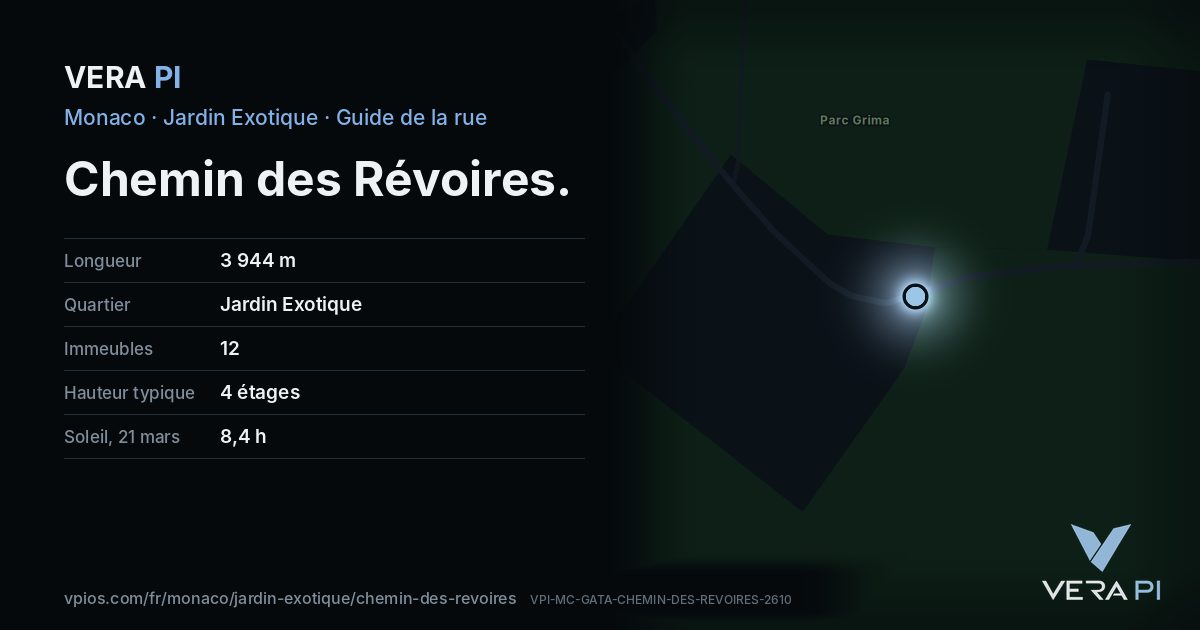 La carte VERA PI de Chemin des Révoires