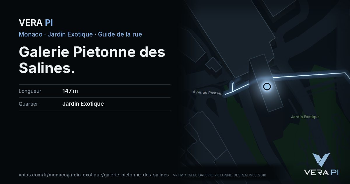 La carte VERA PI de Galerie Pietonne des Salines