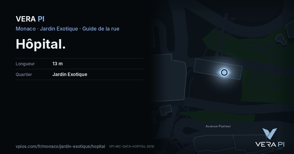 La carte VERA PI de Hôpital