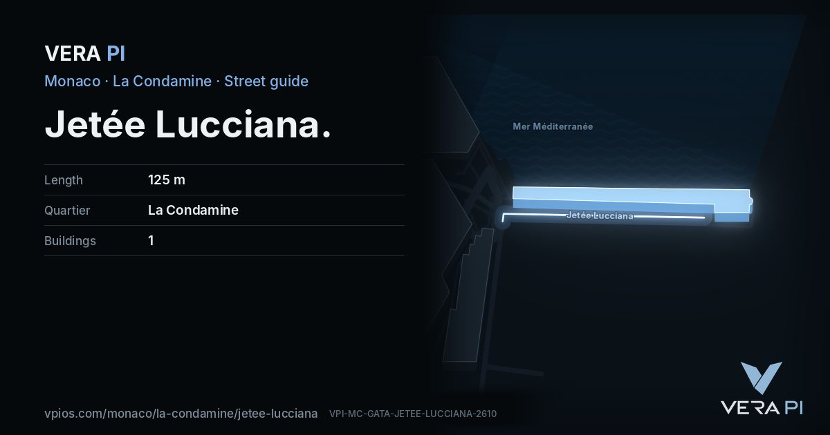 The VERA PI card for Jetée Lucciana