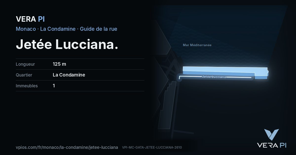 La carte VERA PI de Jetée Lucciana
