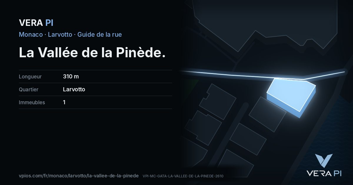 La carte VERA PI de La Vallée de la Pinède