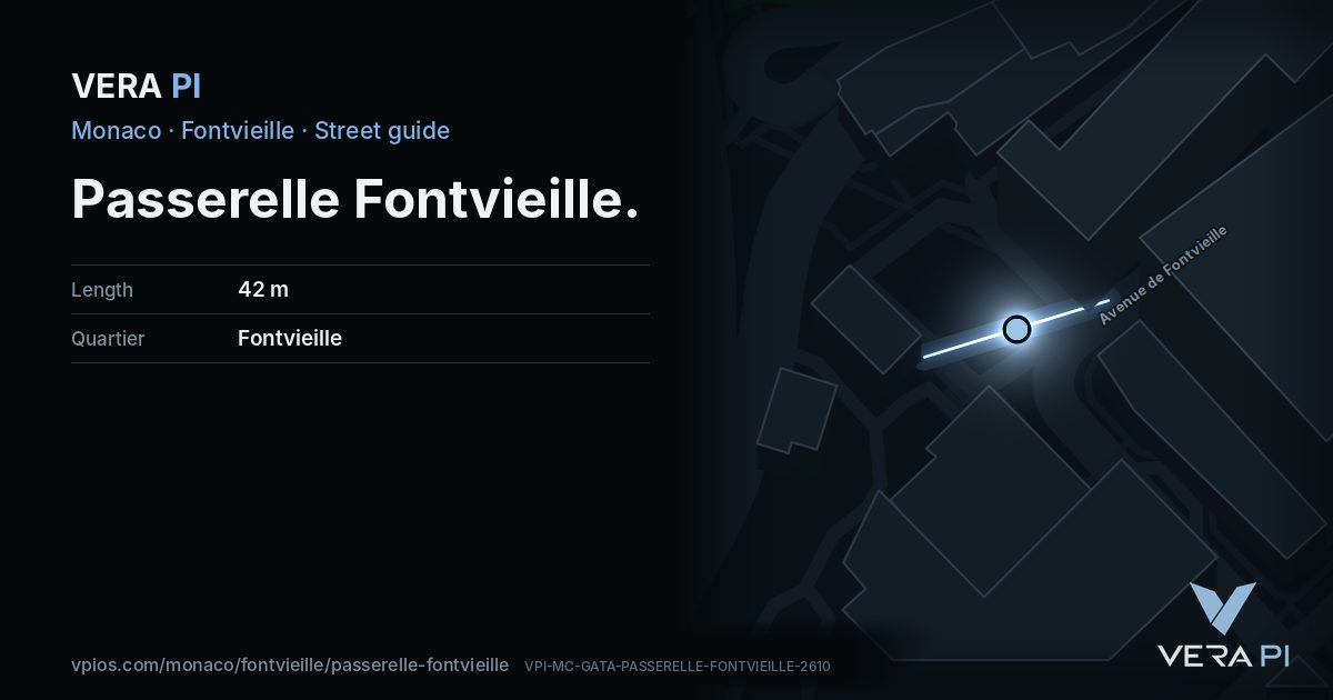 The VERA PI card for Passerelle Fontvieille