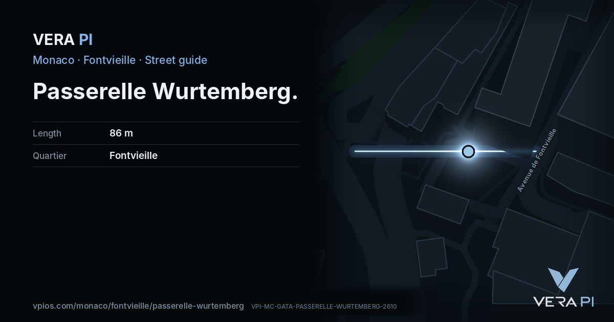 The VERA PI card for Passerelle Wurtemberg