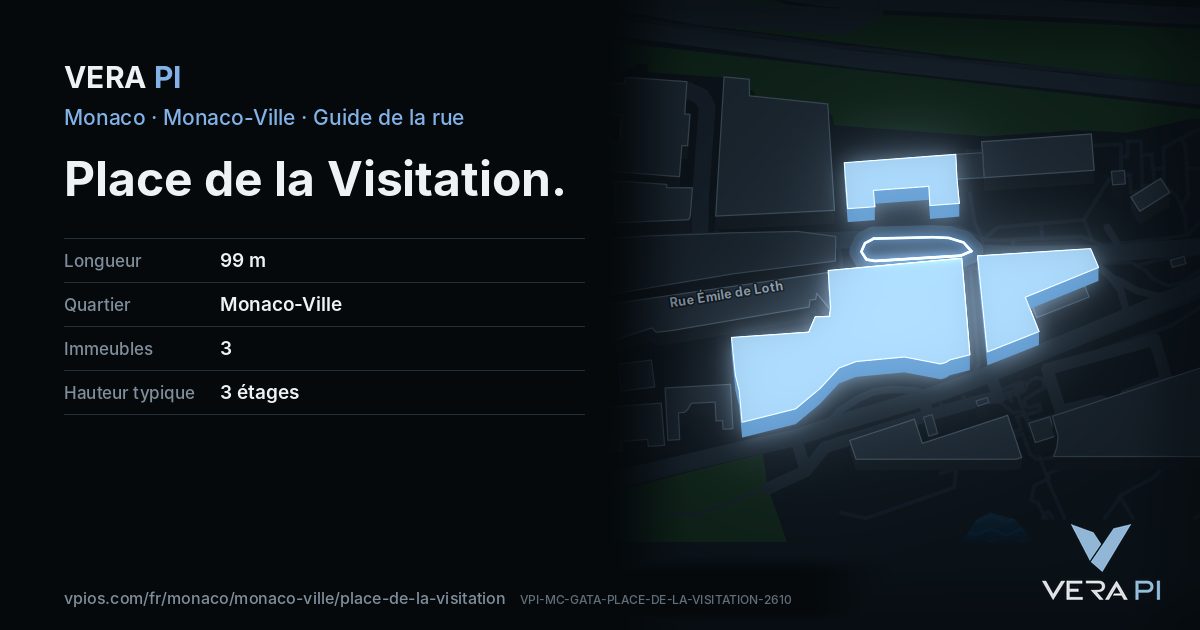 La carte VERA PI de Place de la Visitation