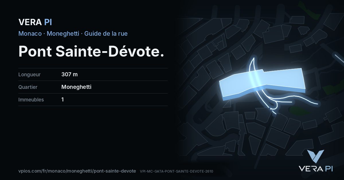 La carte VERA PI de Pont Sainte-Dévote