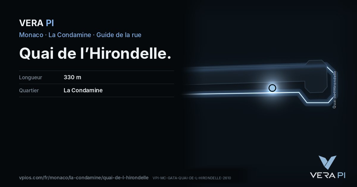 La carte VERA PI de Quai de l’Hirondelle