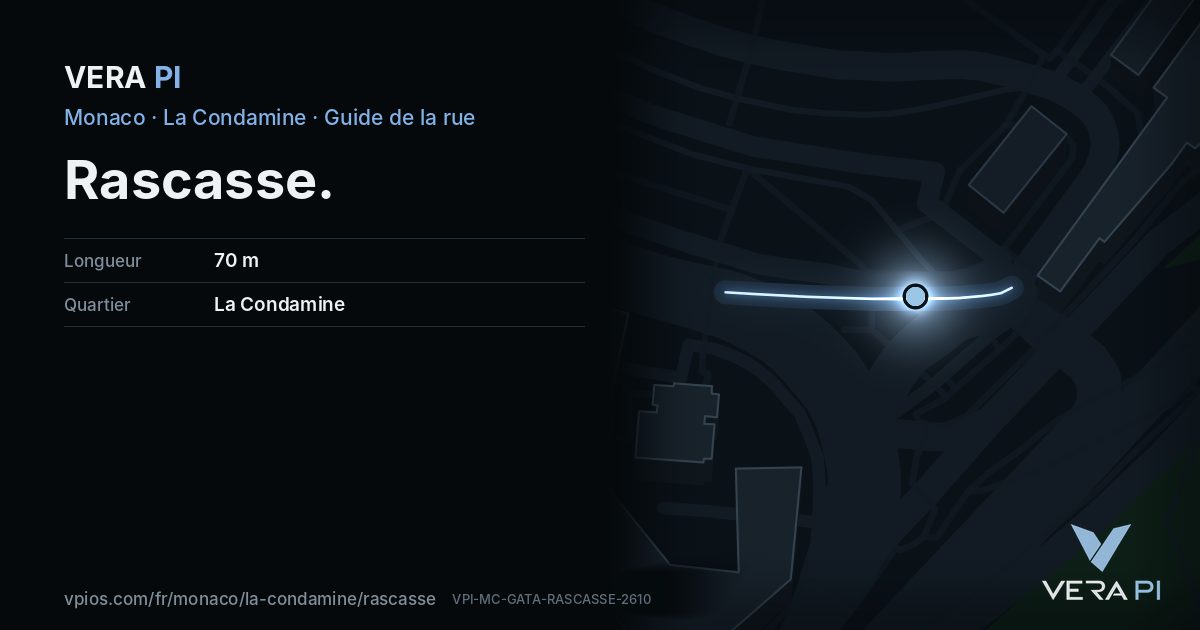 La carte VERA PI de Rascasse