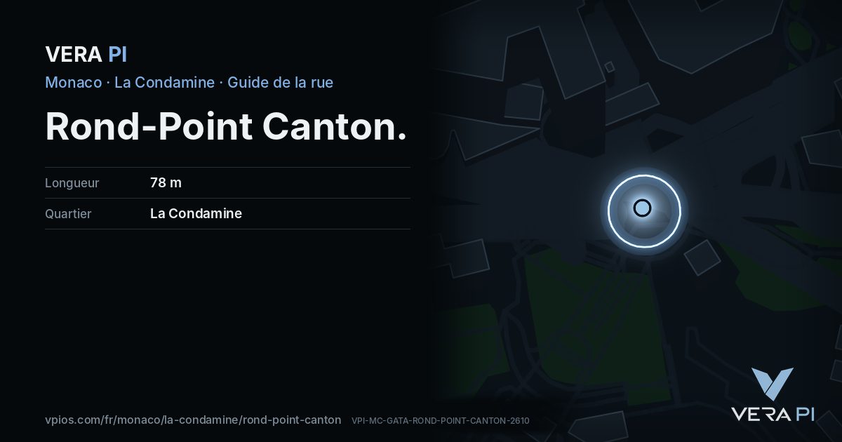 La carte VERA PI de Rond-Point Canton