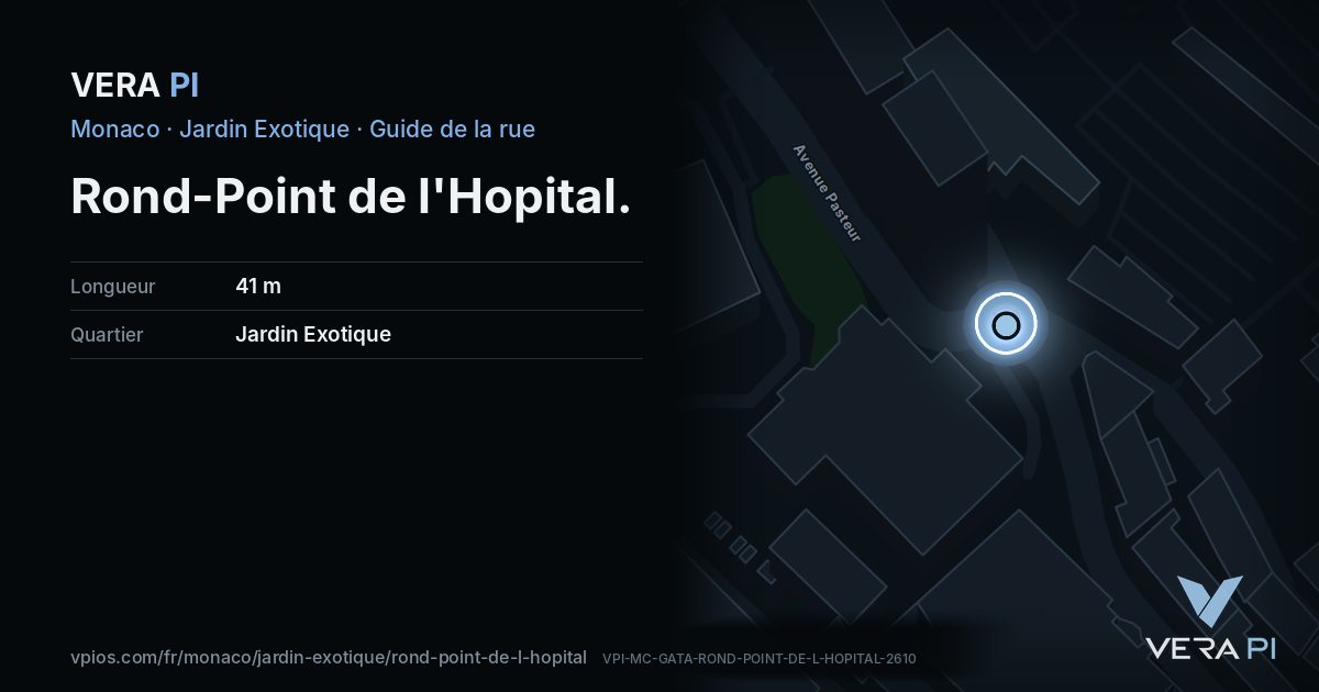 La carte VERA PI de Rond-Point de l'Hopital