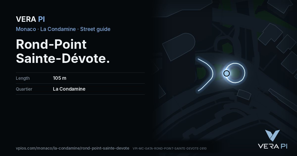 The VERA PI card for Rond-Point Sainte-Dévote