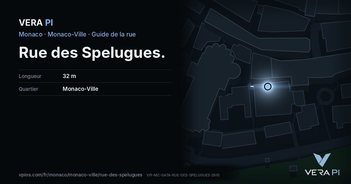 La carte VERA PI de Rue des Spelugues