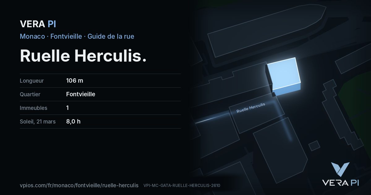La carte VERA PI de Ruelle Herculis