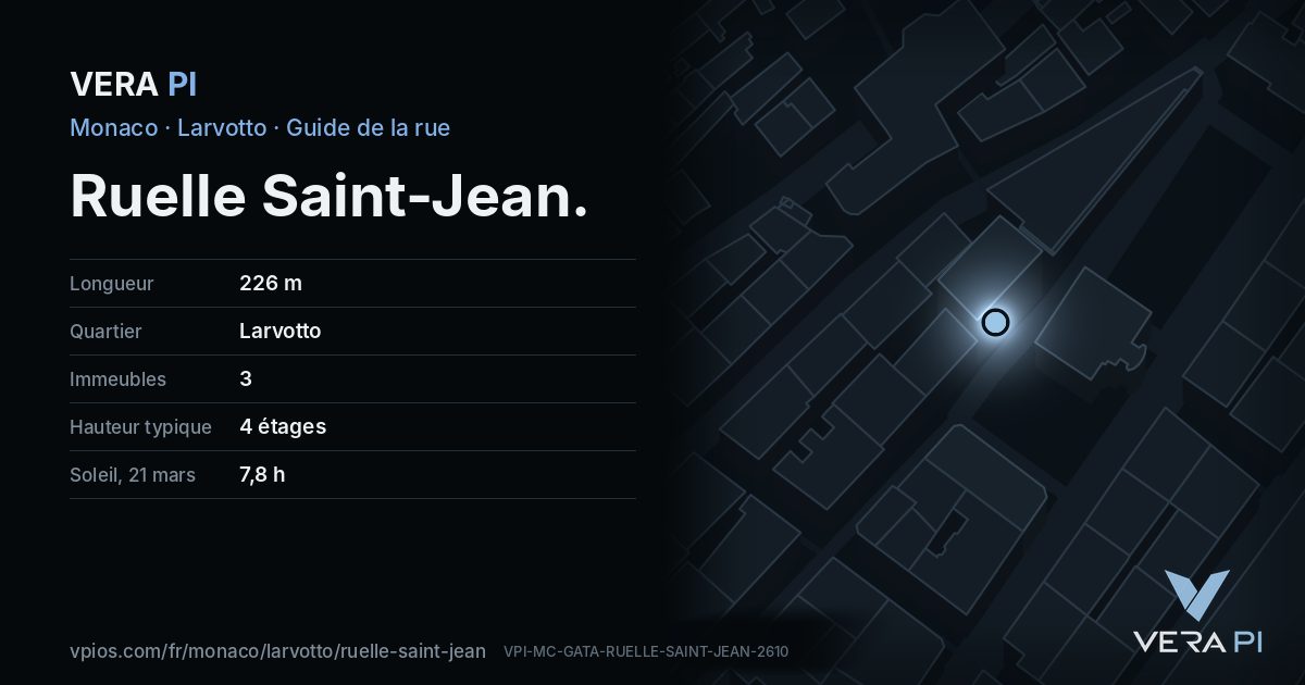 La carte VERA PI de Ruelle Saint-Jean
