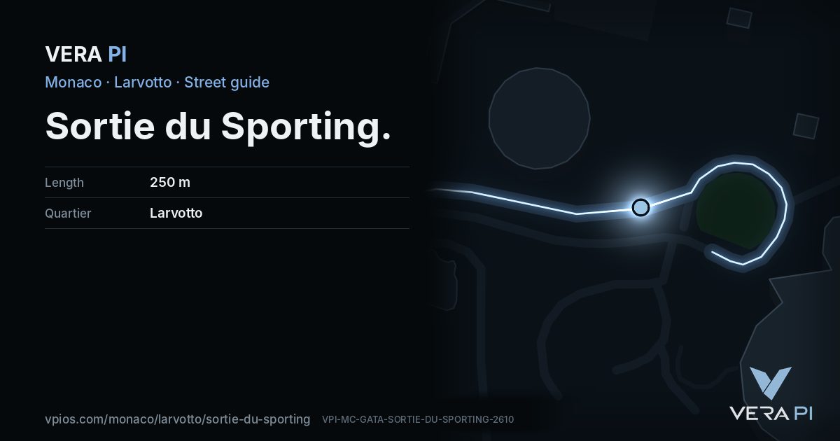 The VERA PI card for Sortie du Sporting