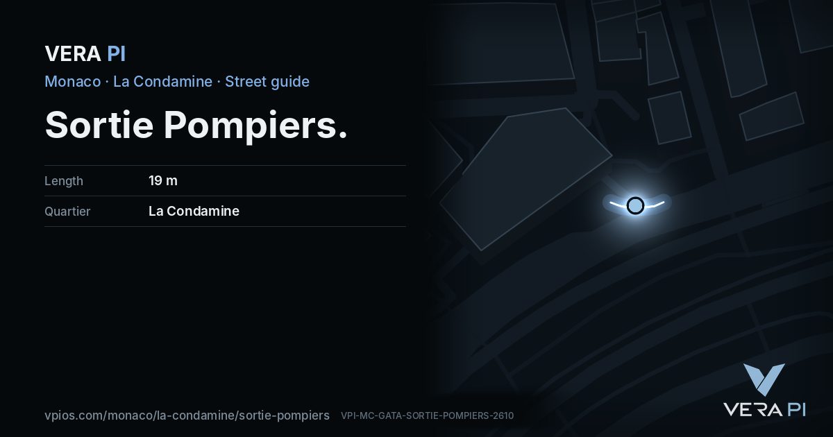 The VERA PI card for Sortie Pompiers