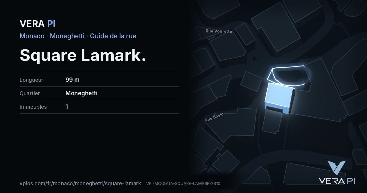 La carte VERA PI de Square Lamark