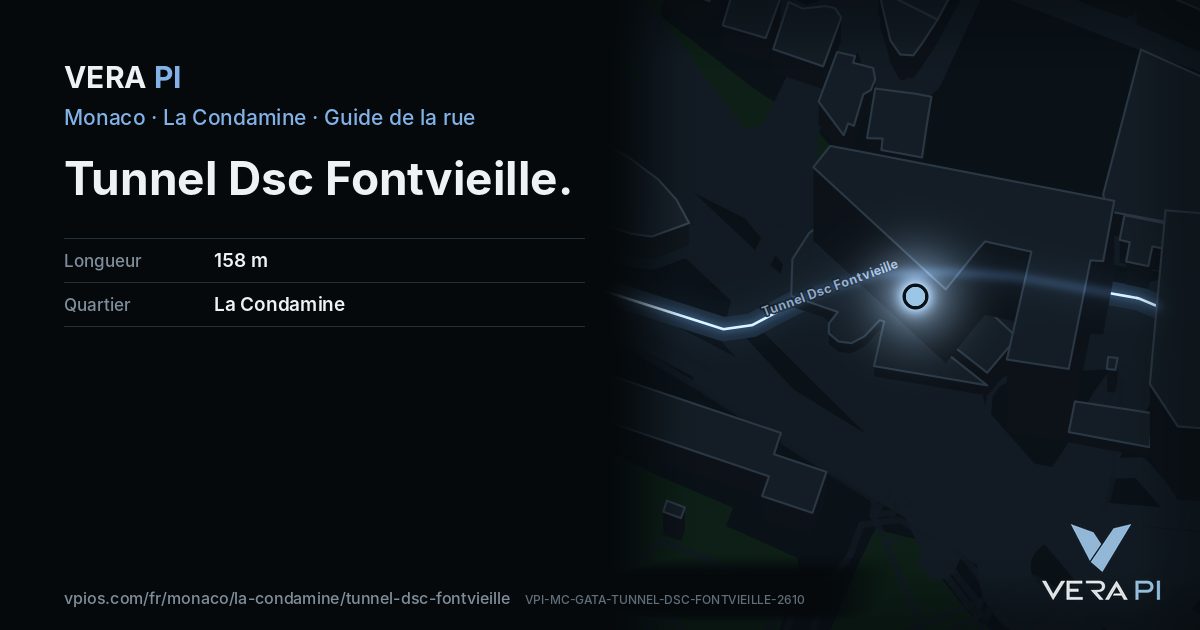 La carte VERA PI de Tunnel Dsc Fontvieille