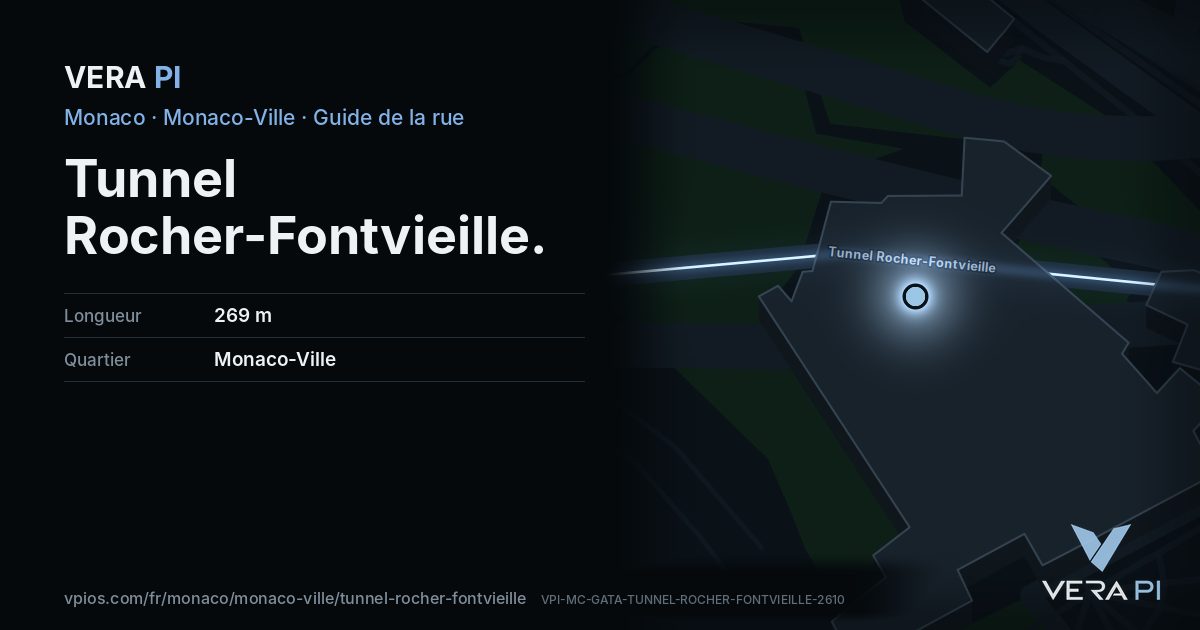 La carte VERA PI de Tunnel Rocher-Fontvieille