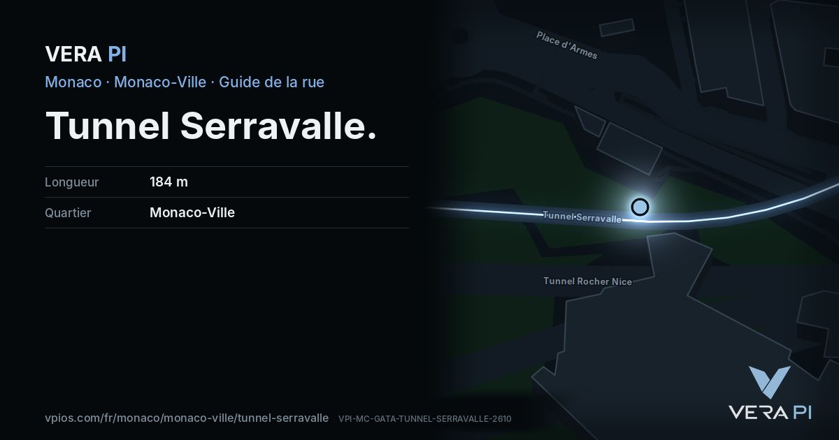 La carte VERA PI de Tunnel Serravalle