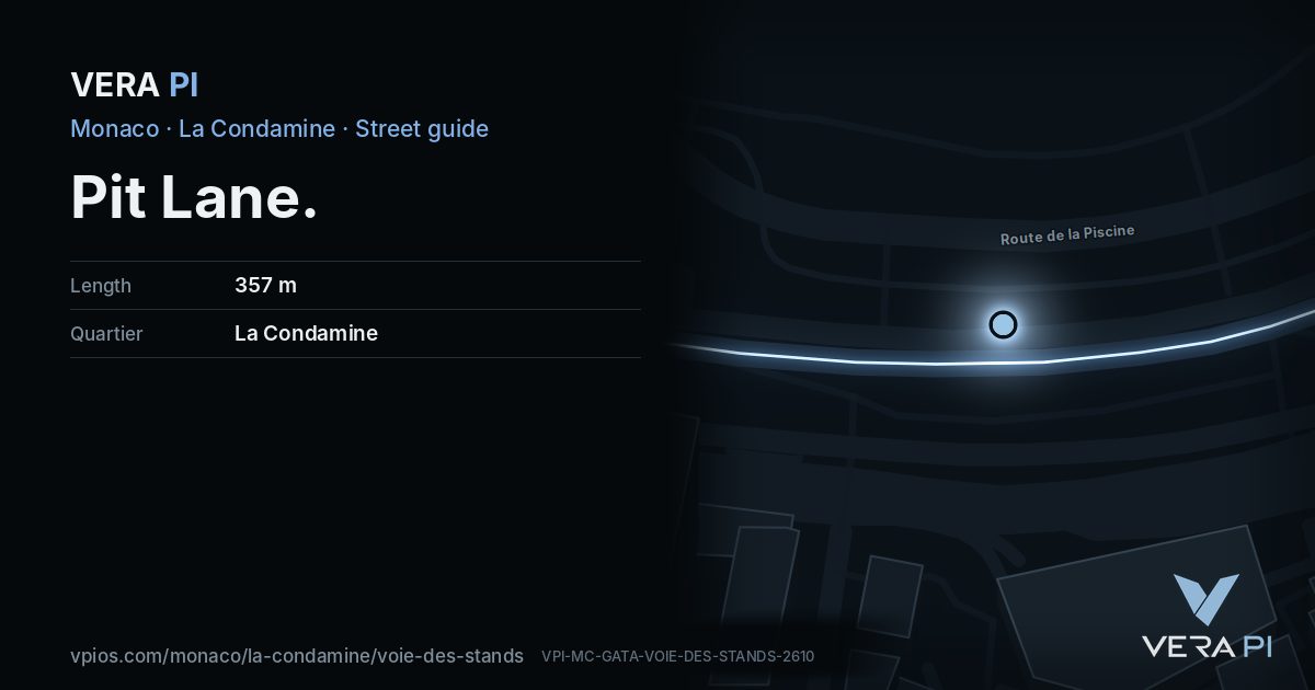 The VERA PI card for Pit Lane