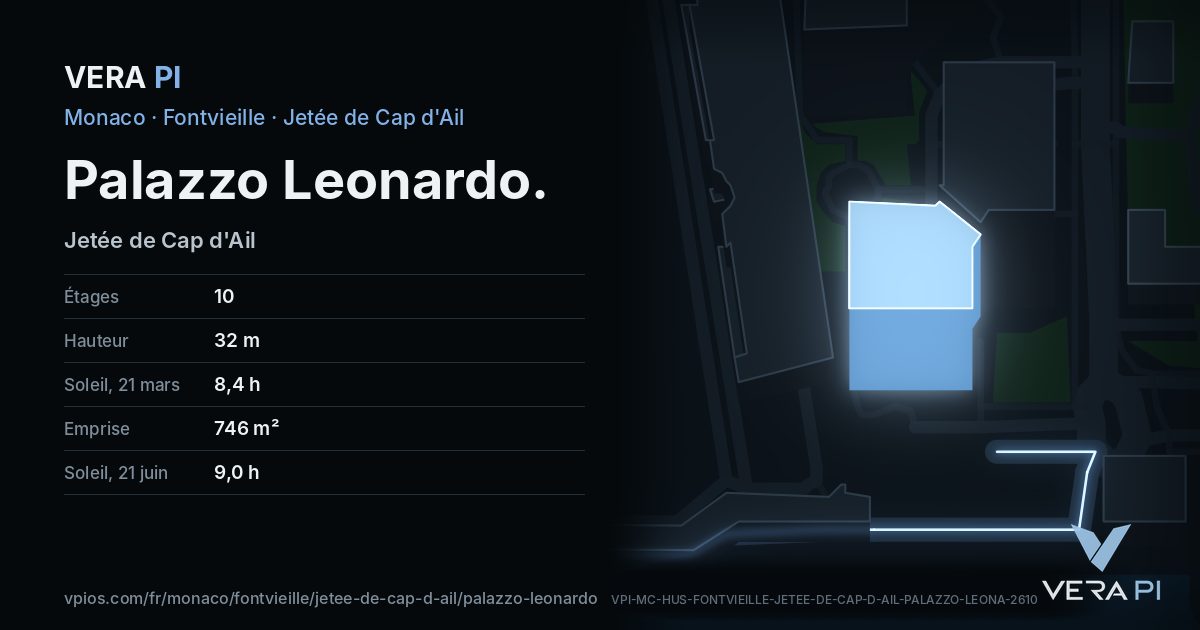 La carte VERA PI de Palazzo Leonardo