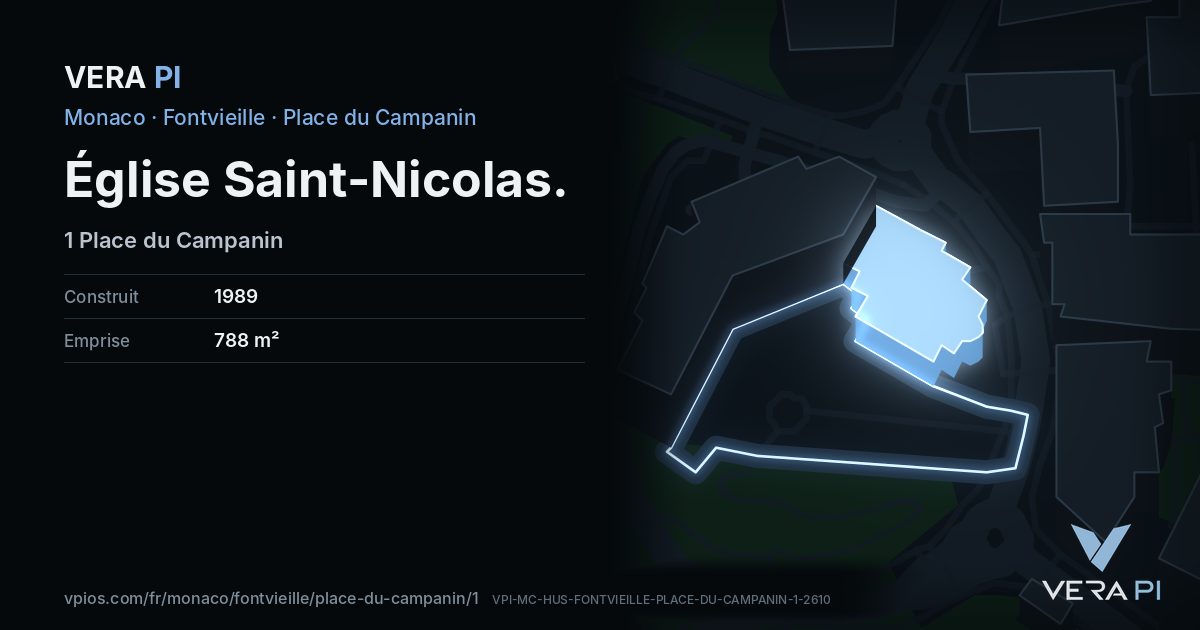 La carte VERA PI de Église Saint-Nicolas