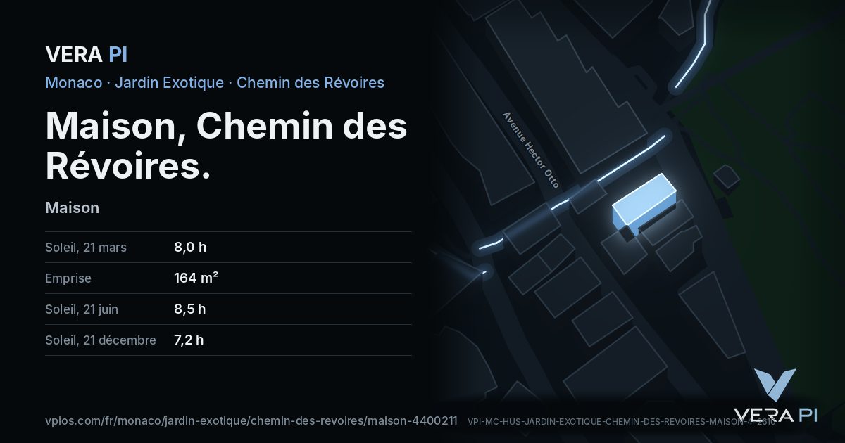 La carte VERA PI de Maison, Chemin des Révoires