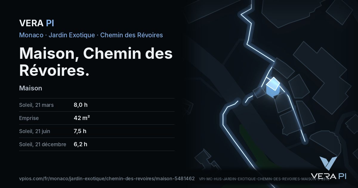 La carte VERA PI de Maison, Chemin des Révoires