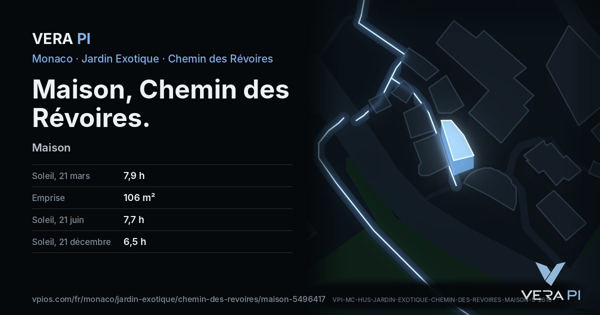 La carte VERA PI de Maison, Chemin des Révoires