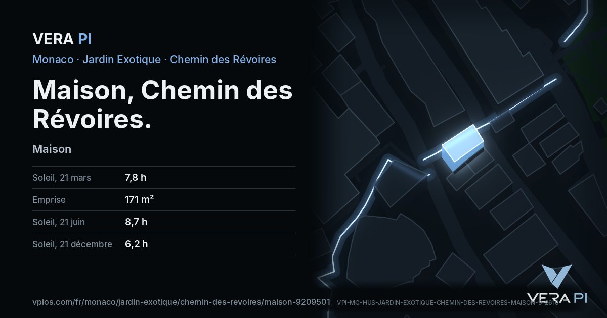 La carte VERA PI de Maison, Chemin des Révoires