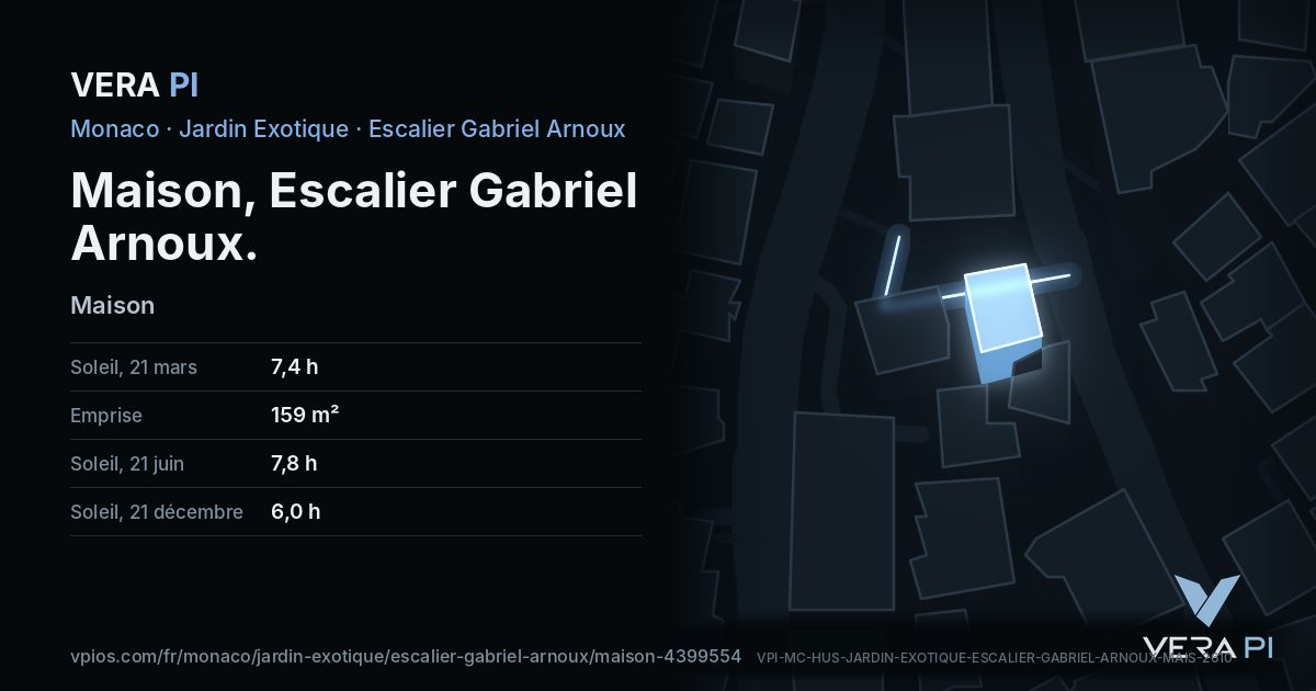 La carte VERA PI de Maison, Escalier Gabriel Arnoux