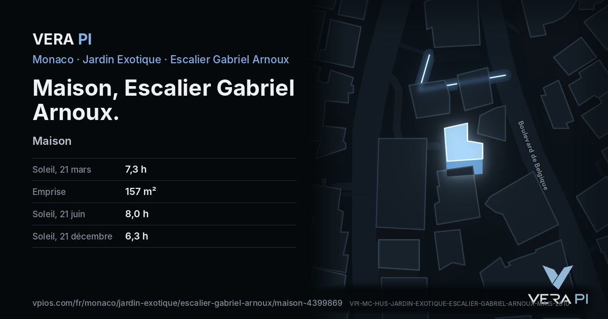 La carte VERA PI de Maison, Escalier Gabriel Arnoux