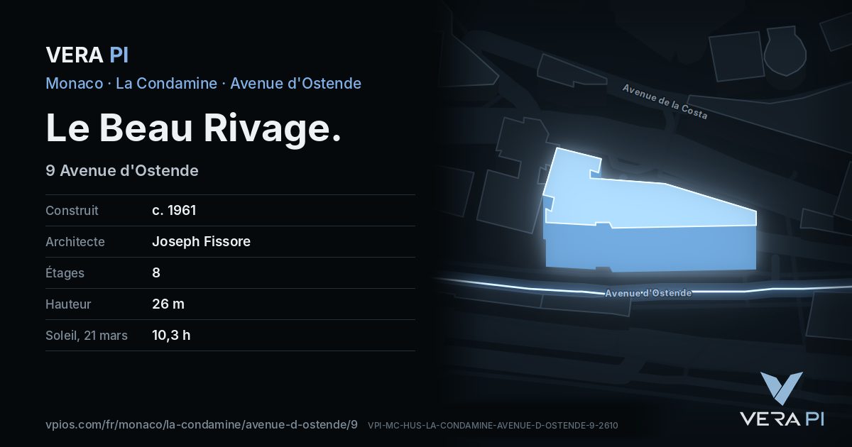 La carte VERA PI de Le Beau Rivage