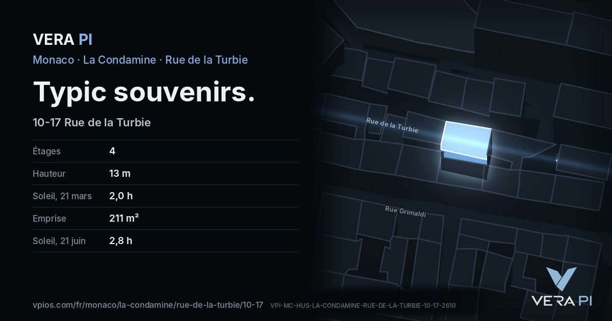 La carte VERA PI de Typic souvenirs