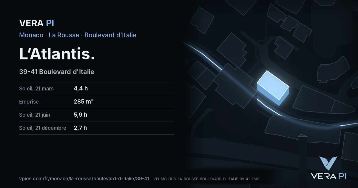 La carte VERA PI de L’Atlantis