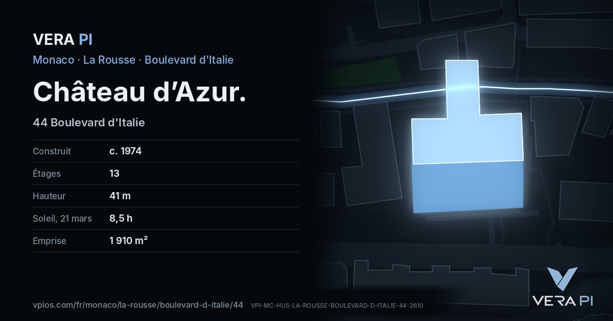 La carte VERA PI de Château d’Azur