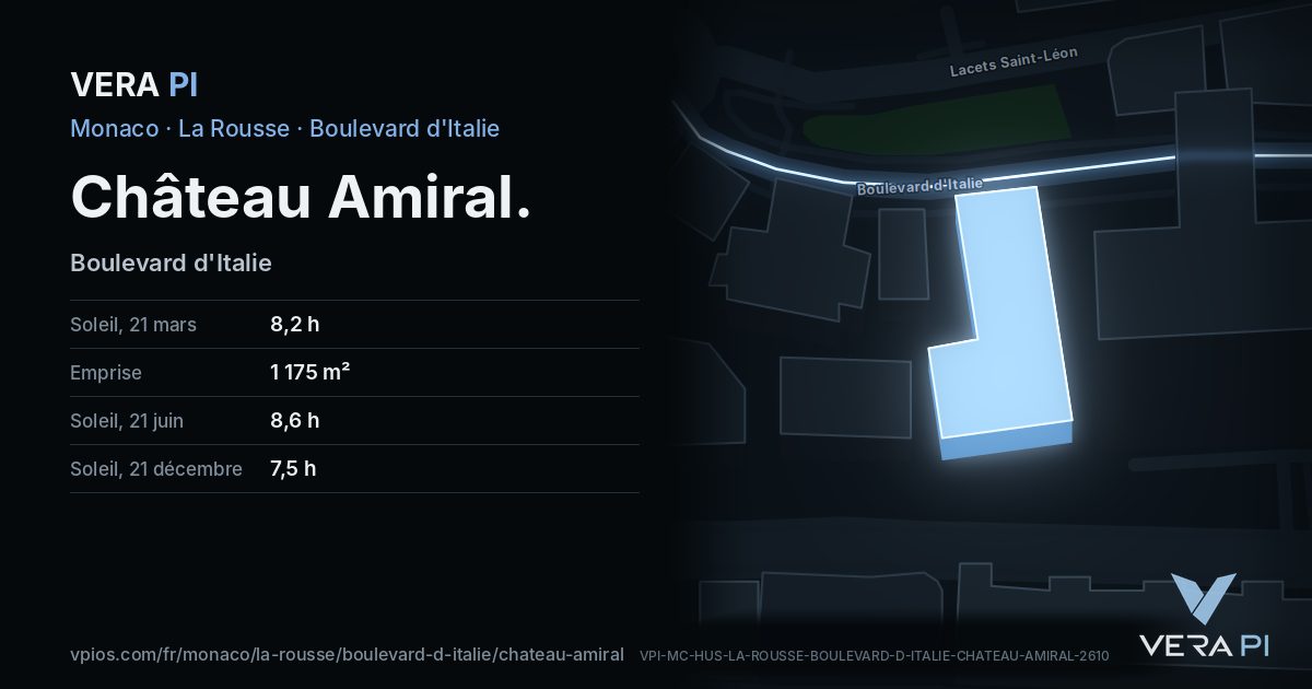 La carte VERA PI de Château Amiral
