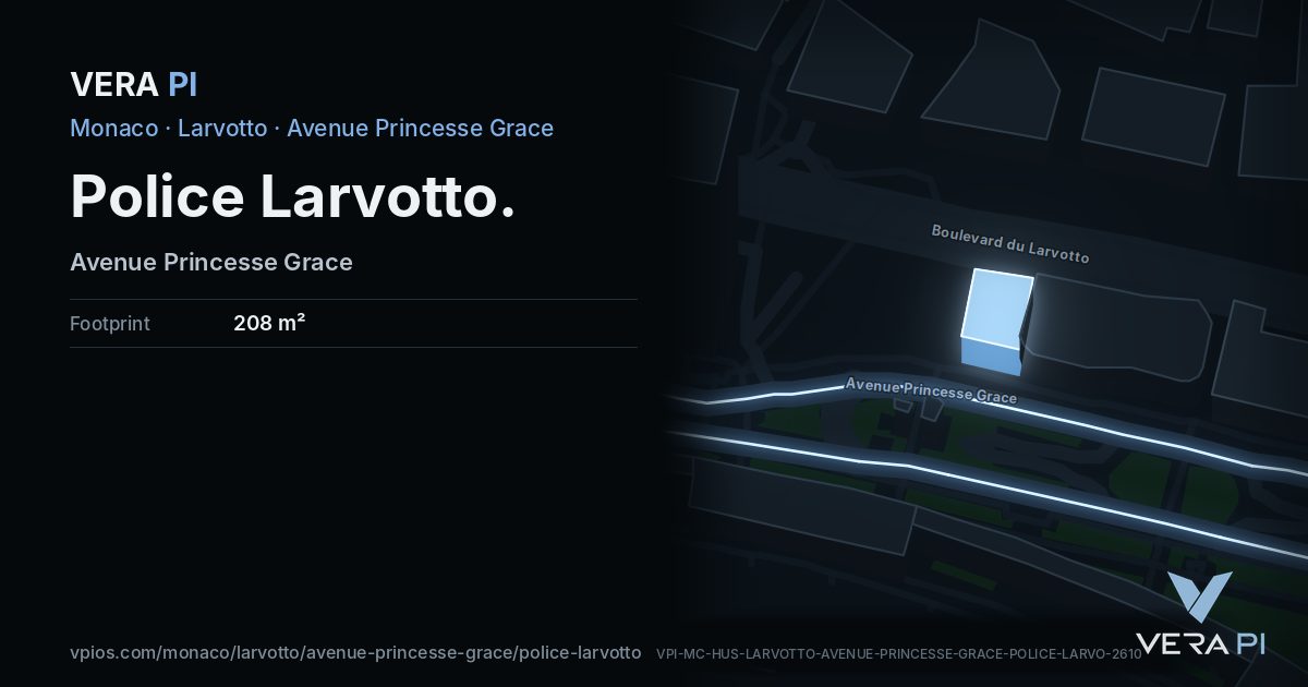 The VERA PI card for Police Larvotto