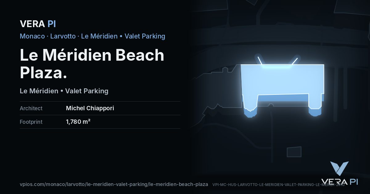 The VERA PI card for Le Méridien Beach Plaza