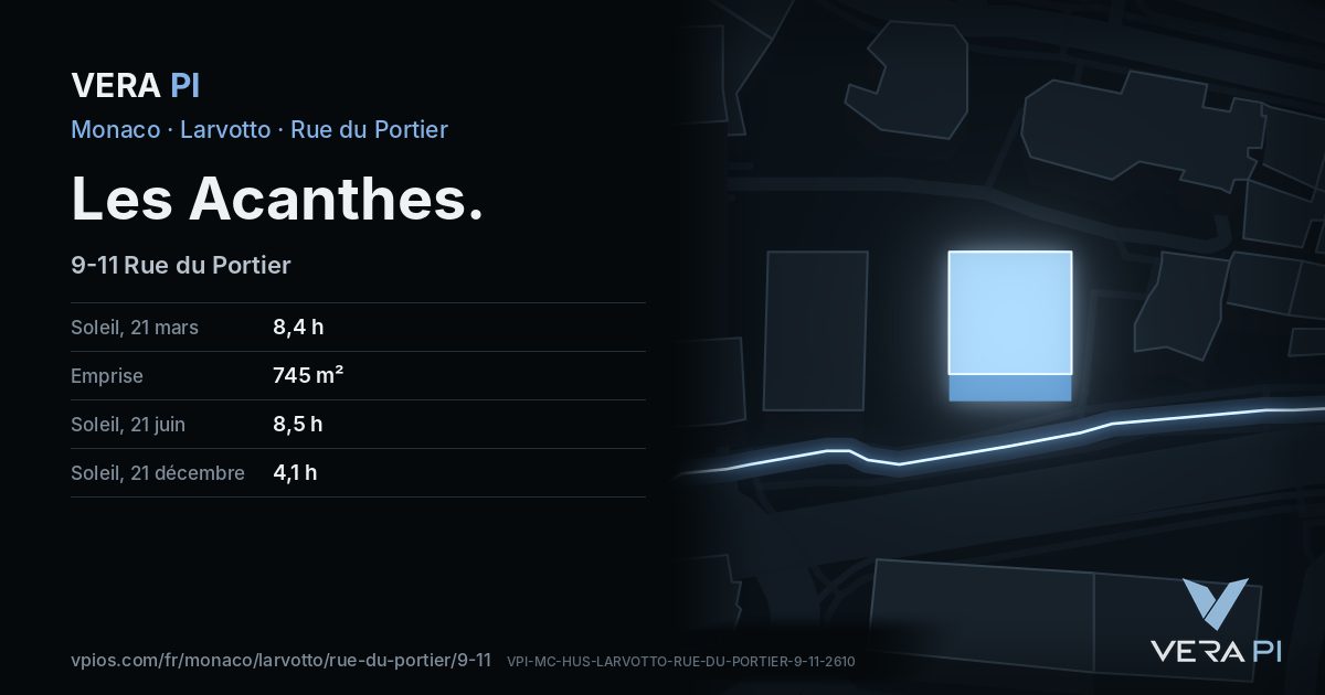 La carte VERA PI de Les Acanthes