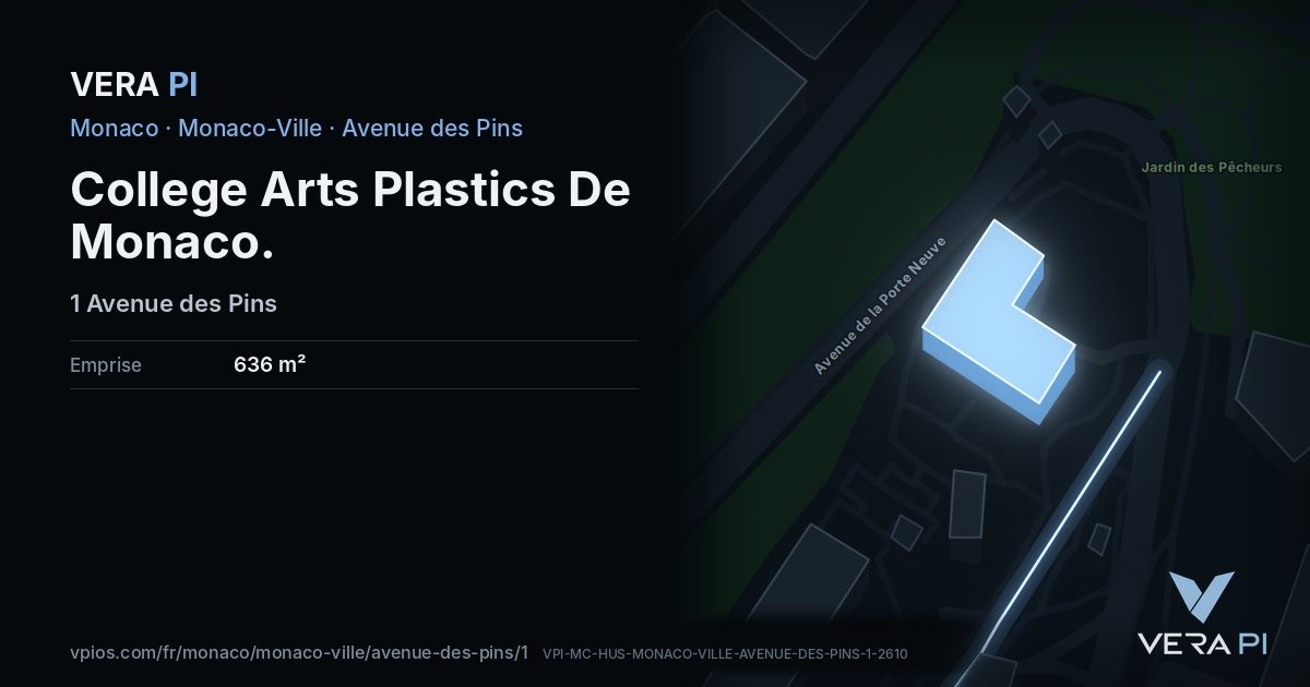 La carte VERA PI de College Arts Plastics De Monaco