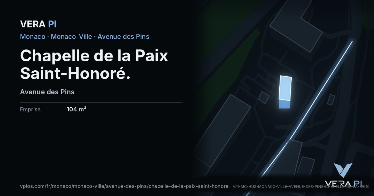 La carte VERA PI de Chapelle de la Paix Saint-Honoré