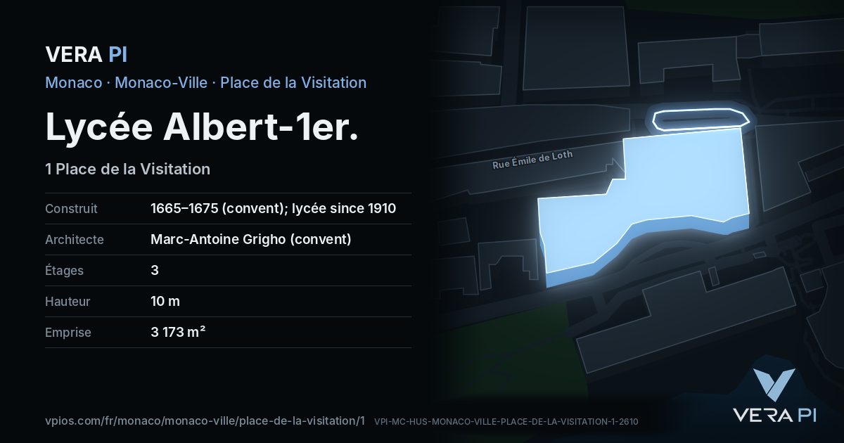 La carte VERA PI de Lycée Albert-1er