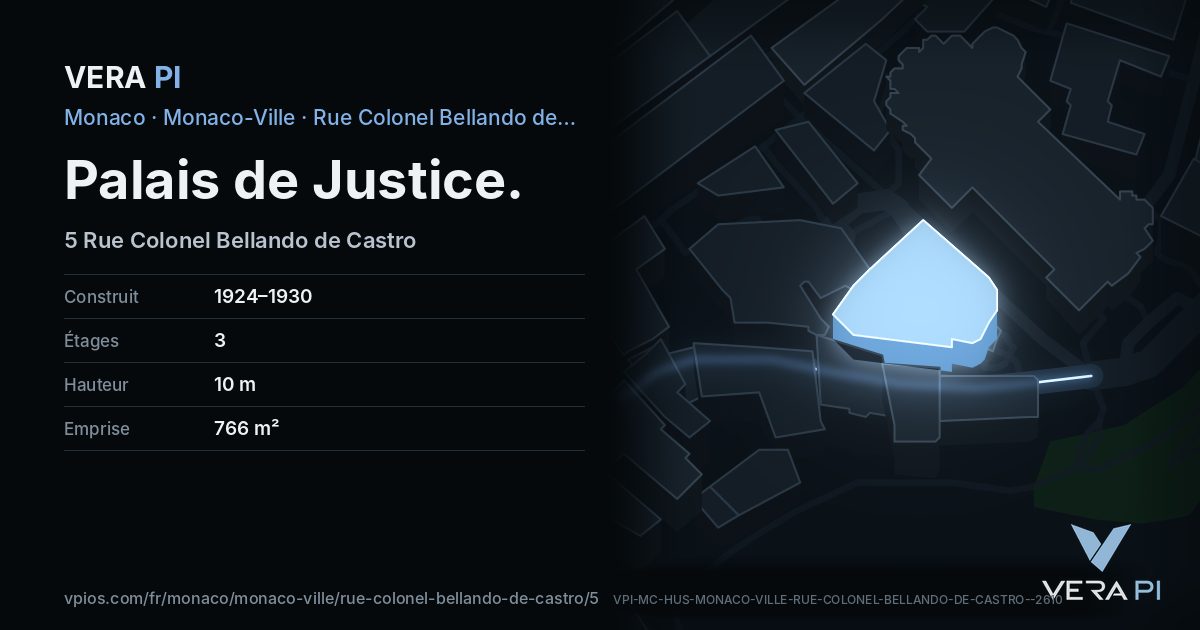 La carte VERA PI de Palais de Justice