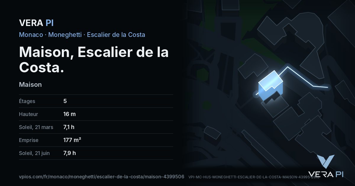 La carte VERA PI de Maison, Escalier de la Costa