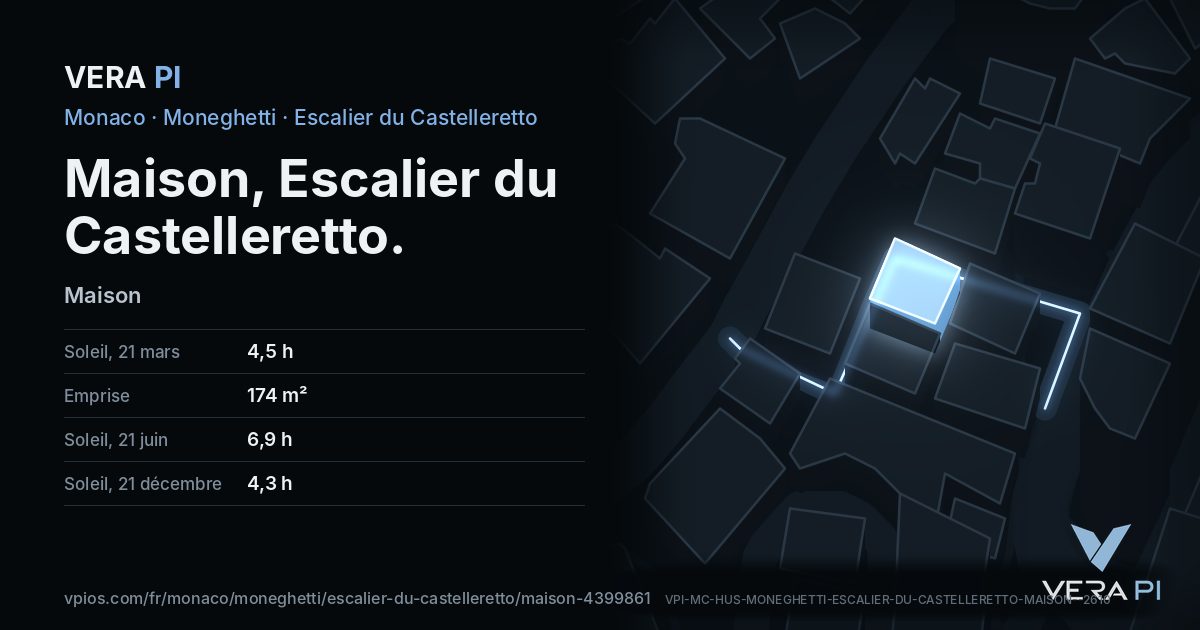 La carte VERA PI de Maison, Escalier du Castelleretto