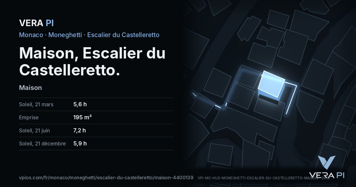La carte VERA PI de Maison, Escalier du Castelleretto