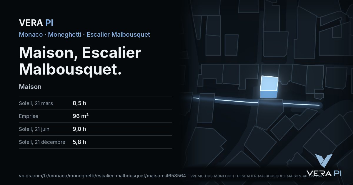La carte VERA PI de Maison, Escalier Malbousquet
